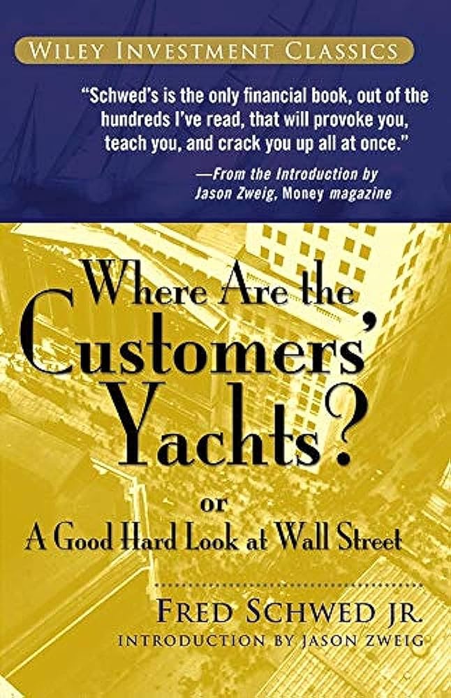 ปกหนังสือ Where Are the Customers’ Yachts? or a Good Hard Look at Wall Street