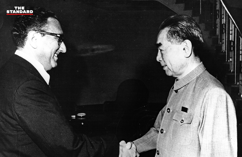 เฮนรี คิสซิงเจอร์ เข้าพบ โจวเอินไหล นายกรัฐมนตรีของจีนในช่วงเวลานั้น