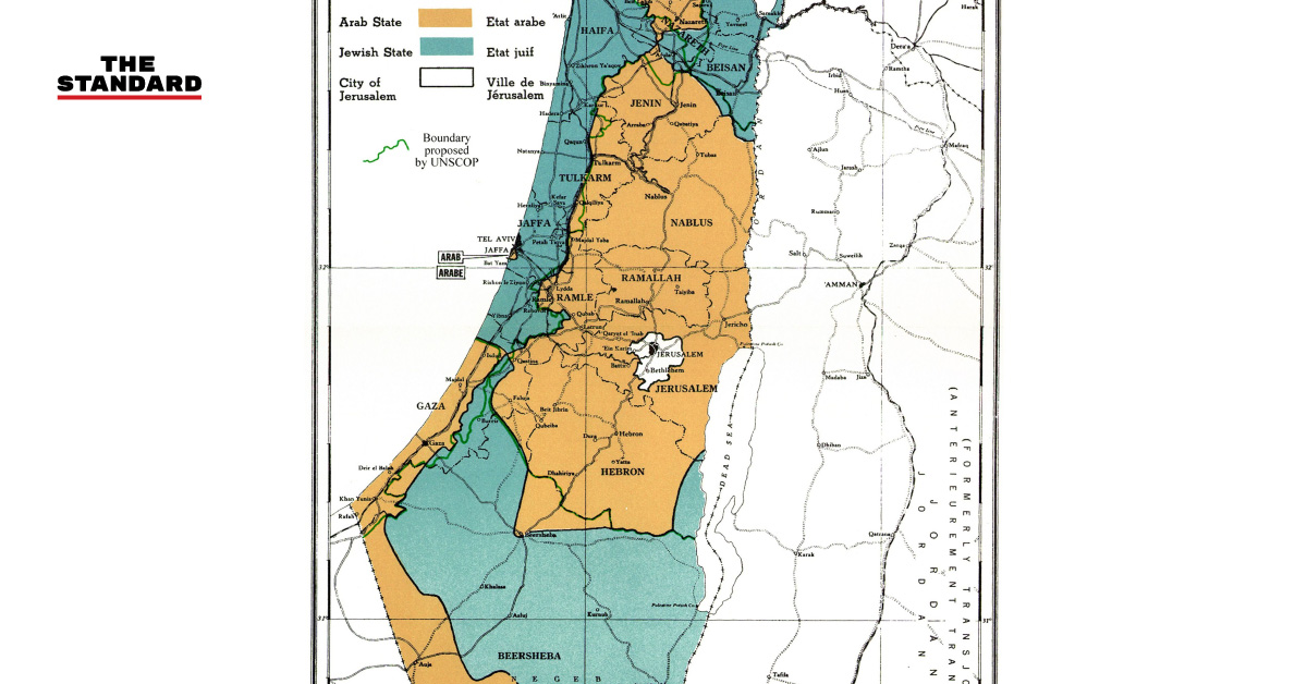 แผนที่อิสเราเอล ปาเลสไตน์