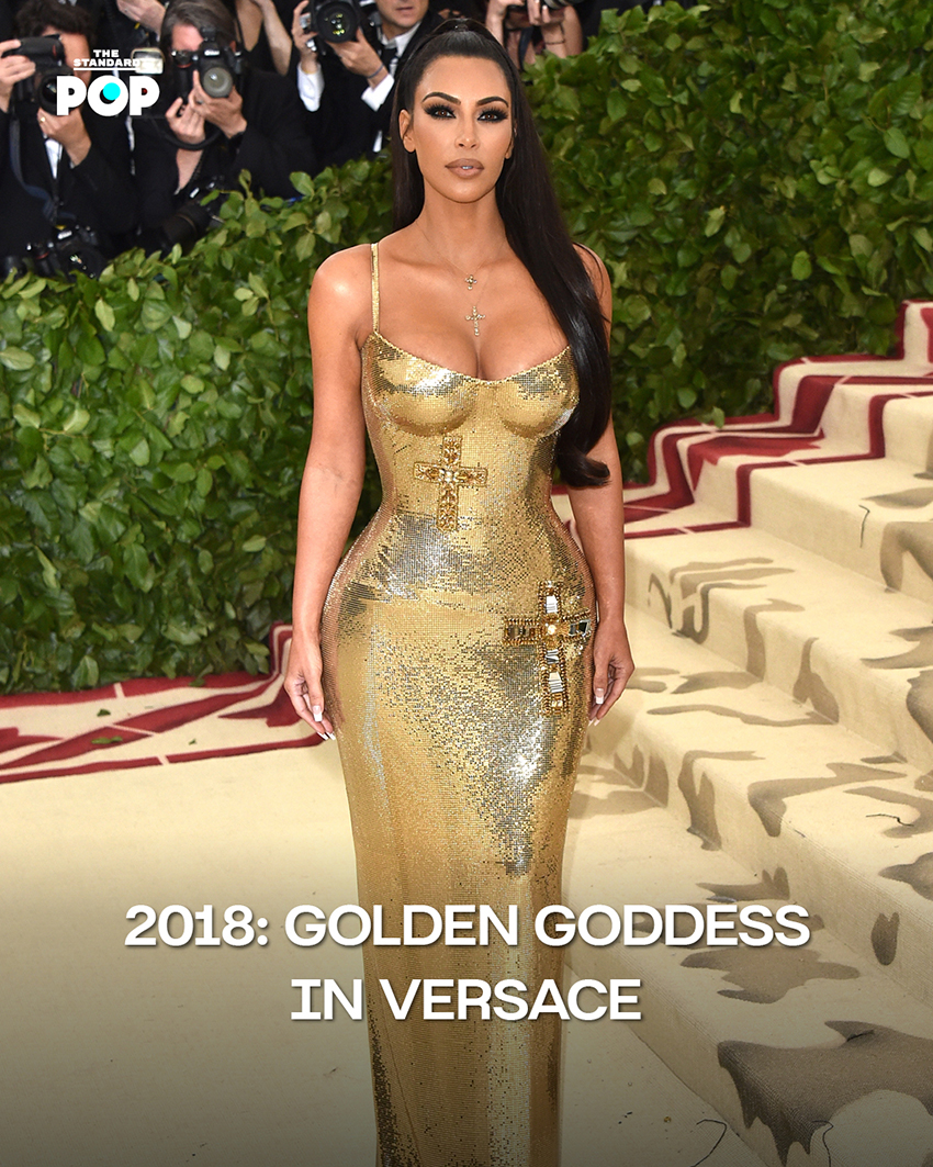 Golden Goddess in Versace