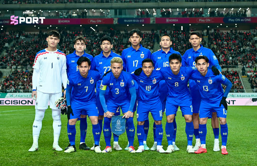 ฟุตบอลทีมชาติไทย ชุดเยือน เกาหลีใต้