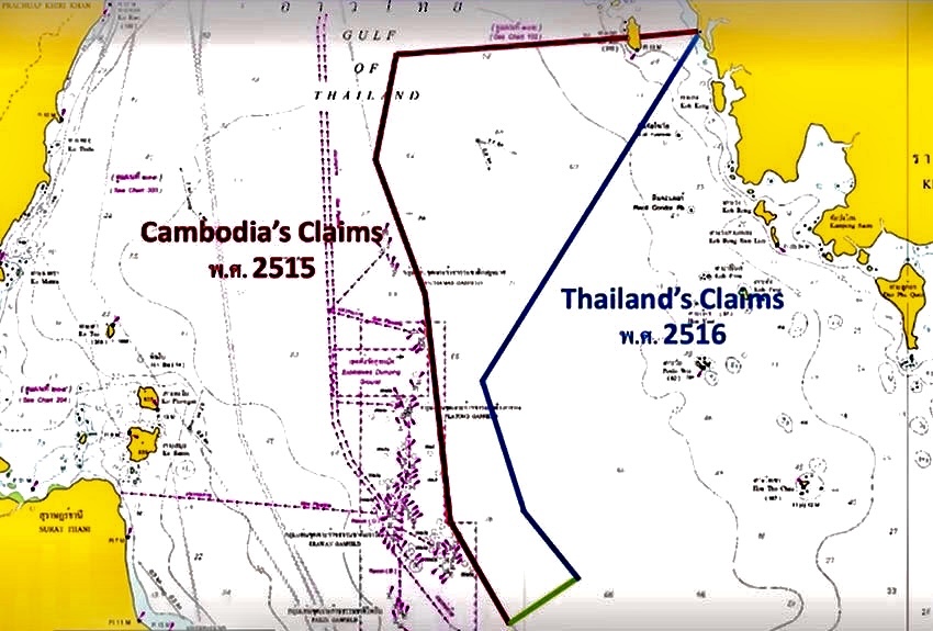 แผนที่พื้นที่ทับซ้อนทางทะเล (Overlapping Claims Area: OCA)