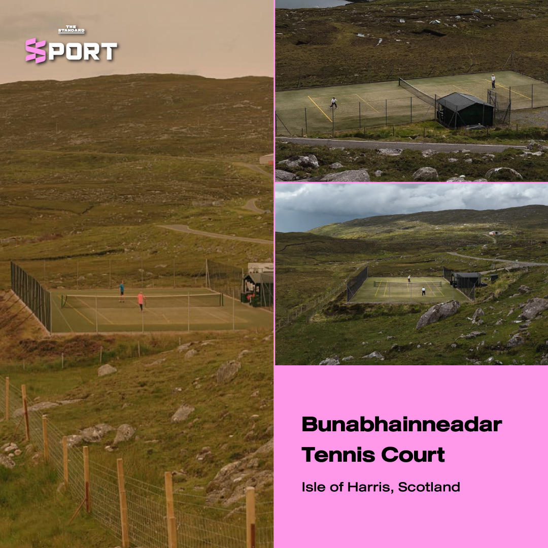 Bunabhainneadar Tennis Court Isle of Harris, Scotland 