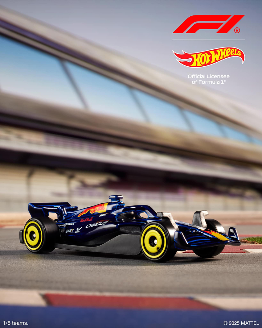 Hot Wheels ปล่อยภาพของเล่นคอลเล็กชัน F1 