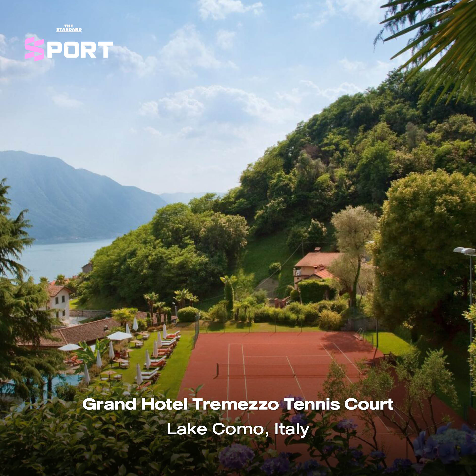 Grand Hotel Tremezzo Tennis Court Lake Como, Italy 