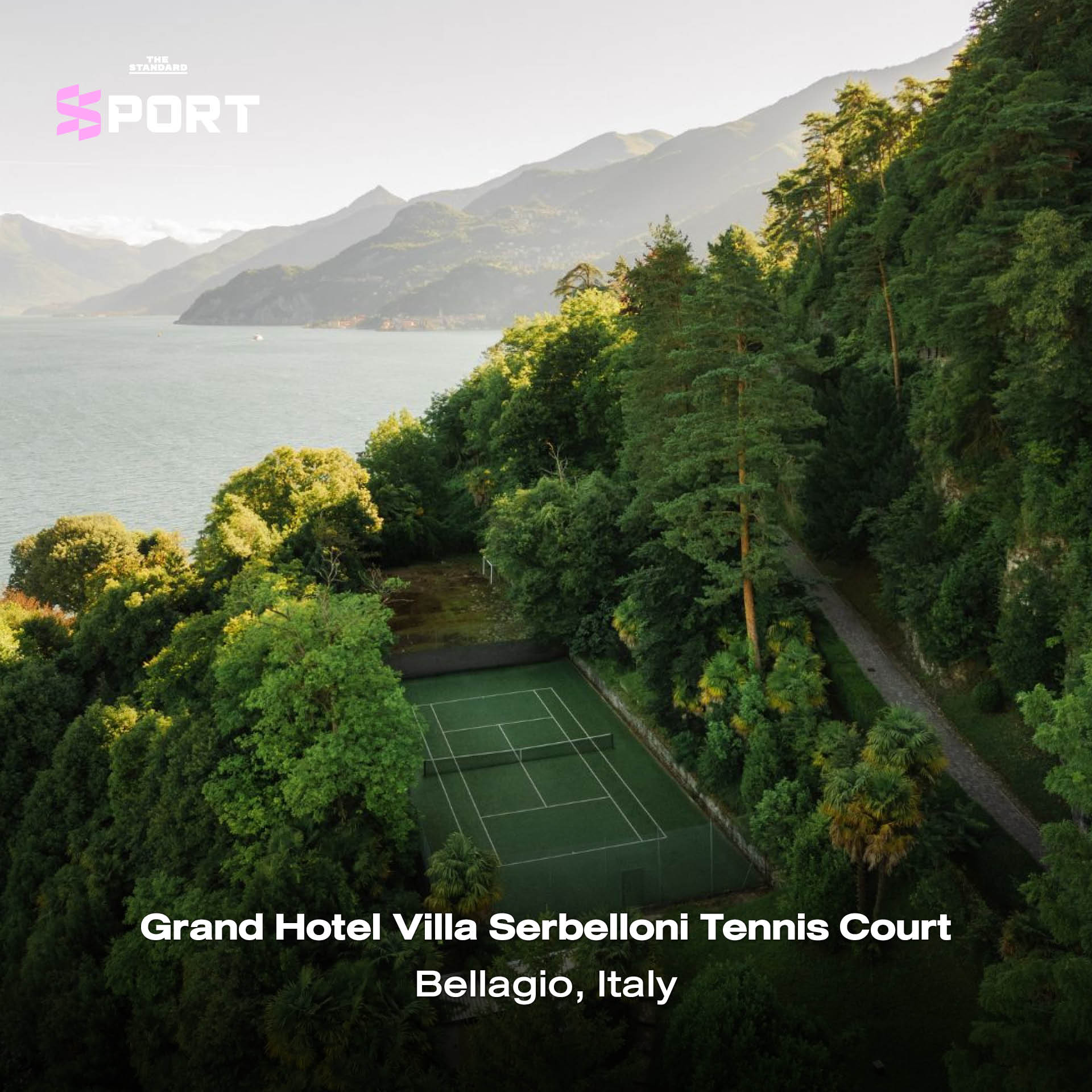 Grand Hotel Villa Serbelloni Tennis Court Bellagio, Italy 