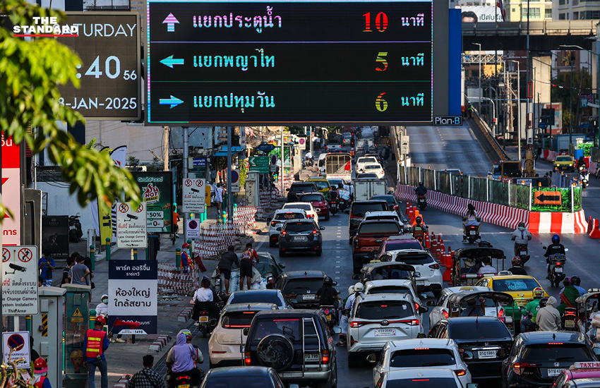 ปิดสะพานข้ามแยกราชเทวี