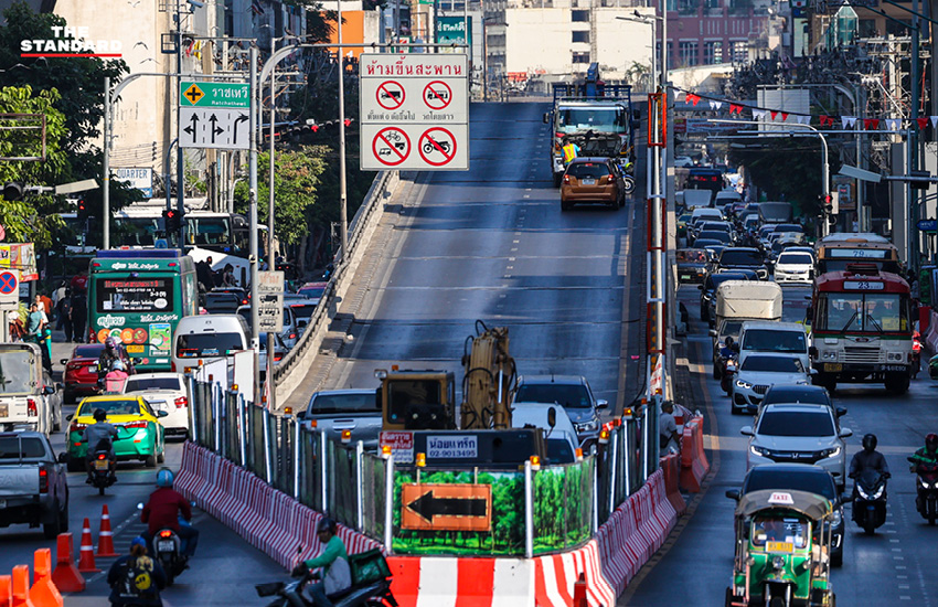 ปิดสะพานข้ามแยกราชเทวี