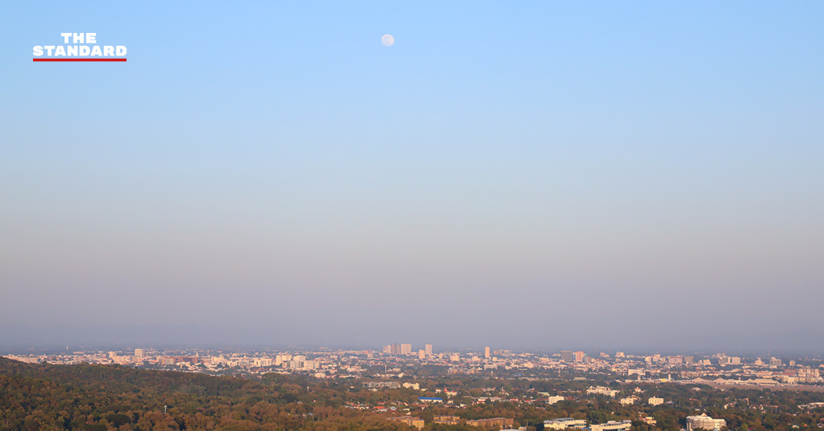 สถานการณ์ฝุ่นเชียงใหม่ที่วัดพระธาตุดอยคำ