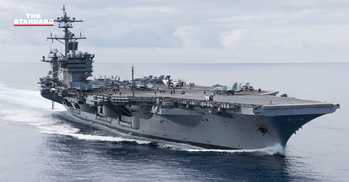 USS Carl Vinson (CVN-70) จอดเทียบท่าแหลมฉบัง พร้อมลูกเรือ 5,000 นาย