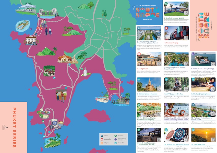 Phuket The South Shore Map