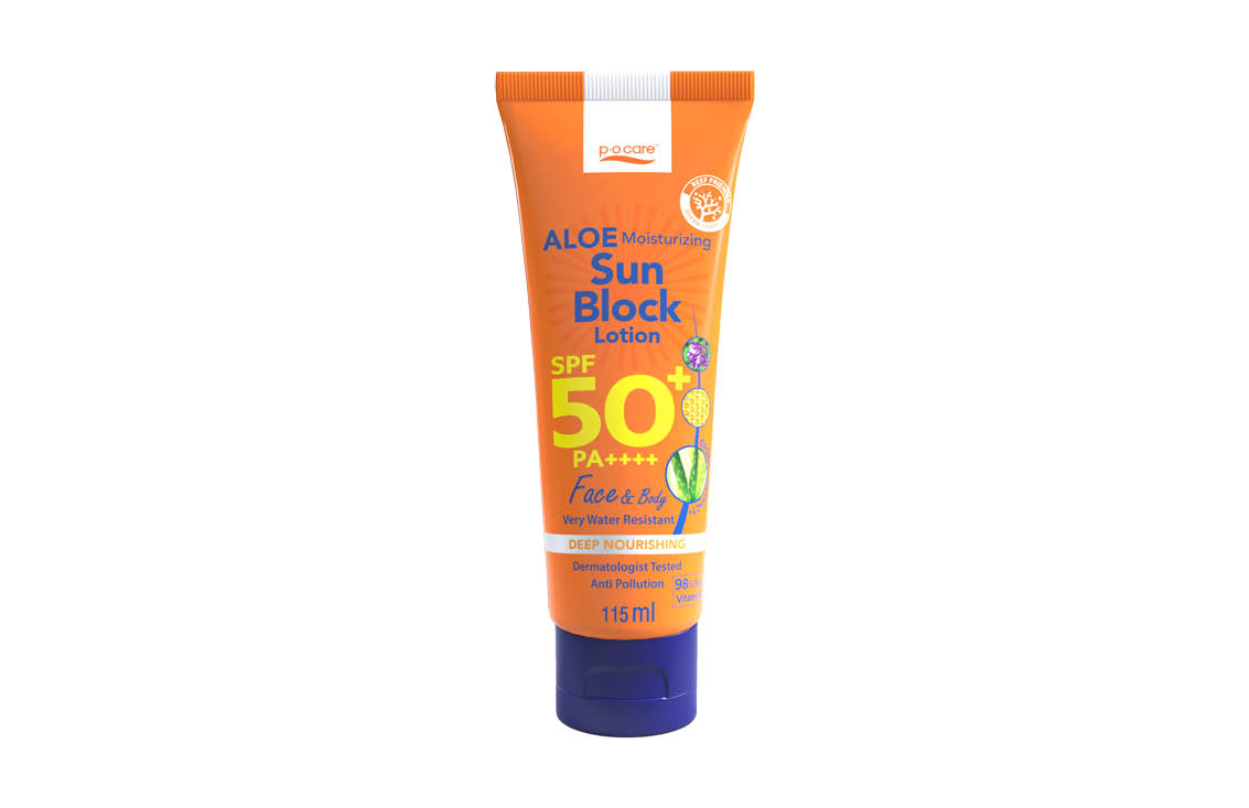 P.O.CARE Aloe Moisturizing Sun Block Lotion 