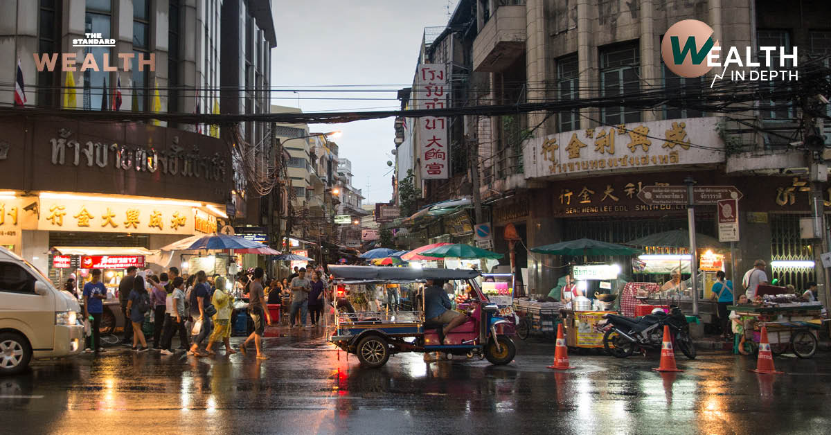 แผนภูมิแสดงการเติบโตทางเศรษฐกิจไทยปี 2567 เทียบกับประเทศในอาเซียน