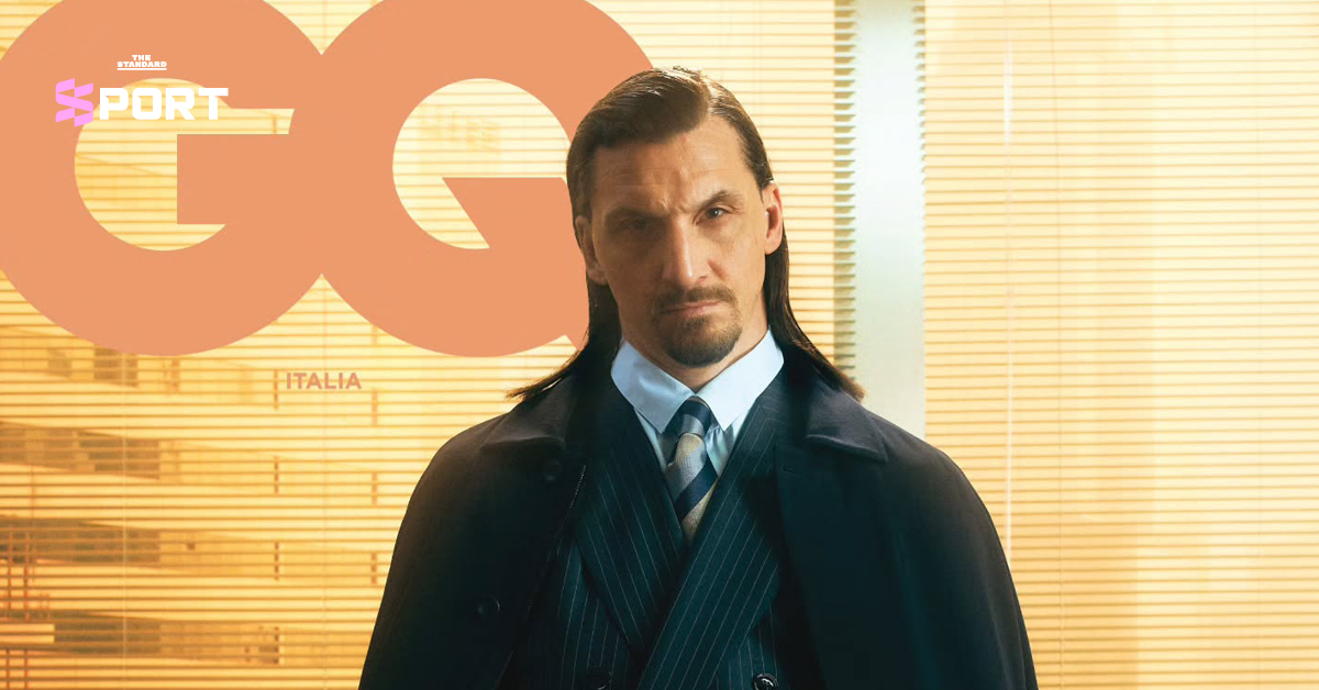 ซลาตัน อิบราฮิโมวิช ในลุคผู้บริหารสุดคูลขึ้นปก GQ Italia