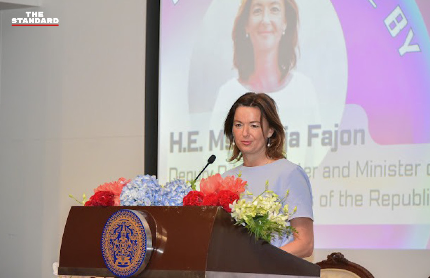 ภาพการเสวนา Women in Multilateralism ที่จัดโดยกระทรวงการต่างประเทศไทย เพื่อผลักดันมาตรการโควตาเพิ่มบทบาทผู้หญิงในเวทีสากล