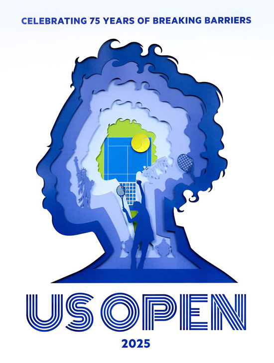 โปสเตอร์ US Open 2025 ยกย่องอัลเธีย กิบสัน