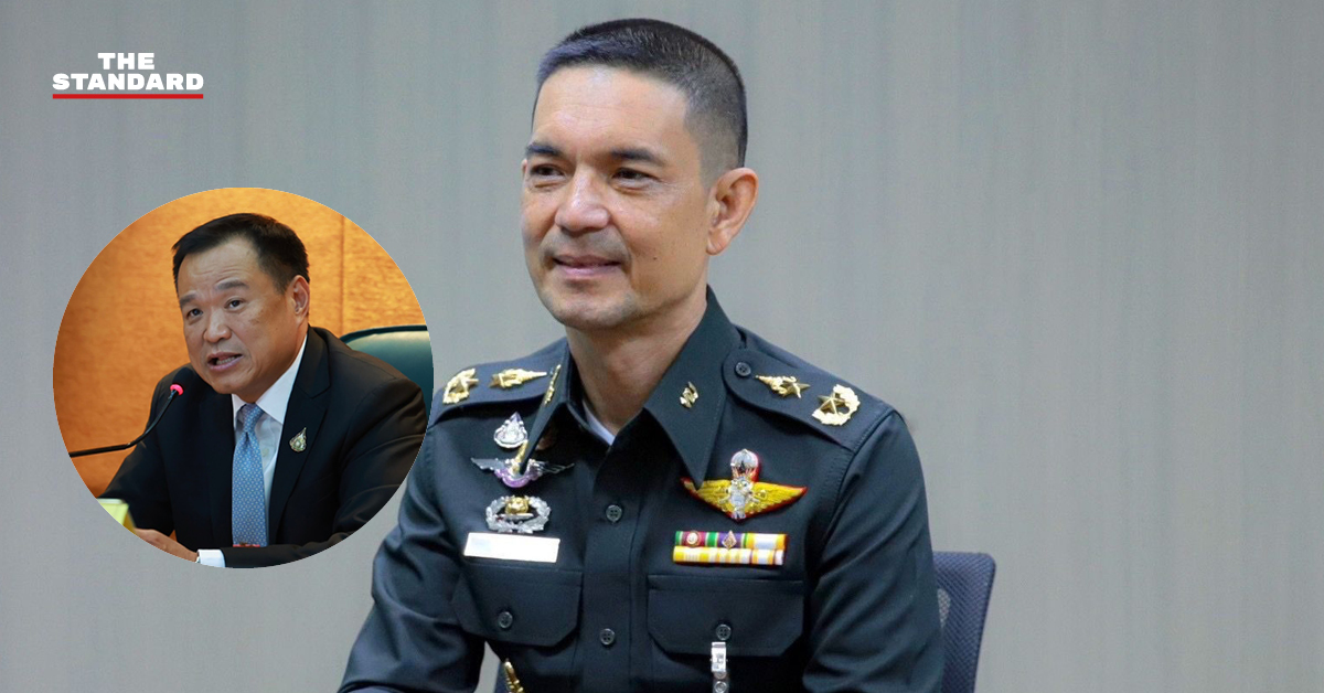 พล.ต.วินธัย สุวารี โฆษกกองทัพบกแถลงปฏิเสธข่าว อนุทิน ติดแบล็กลิสต์กอ.รมน.