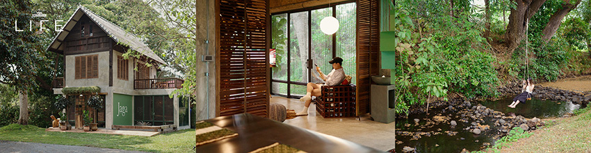 Jaga บ้านพักสไตล์ Rustic Lanna ริมลำธาร ท่ามกลางธรรมชาติที่ร่มรื่นและสงบในอำเภอแม่ออน จังหวัดเชียงใหม่