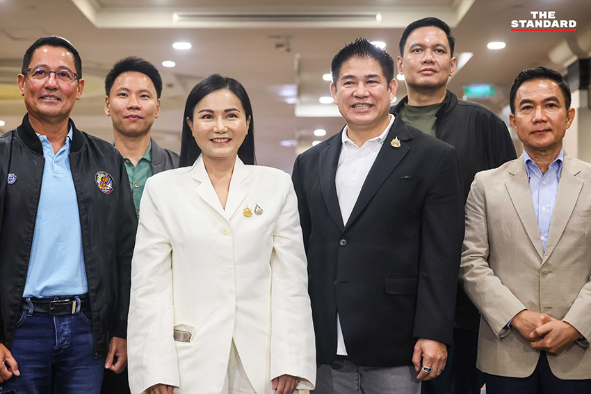 ธรรมนัส นฤมล อนุดิษฐ์ และการุณ แถลงข่าวเปิดตัวเข้าร่วมพรรคกล้าธรรม