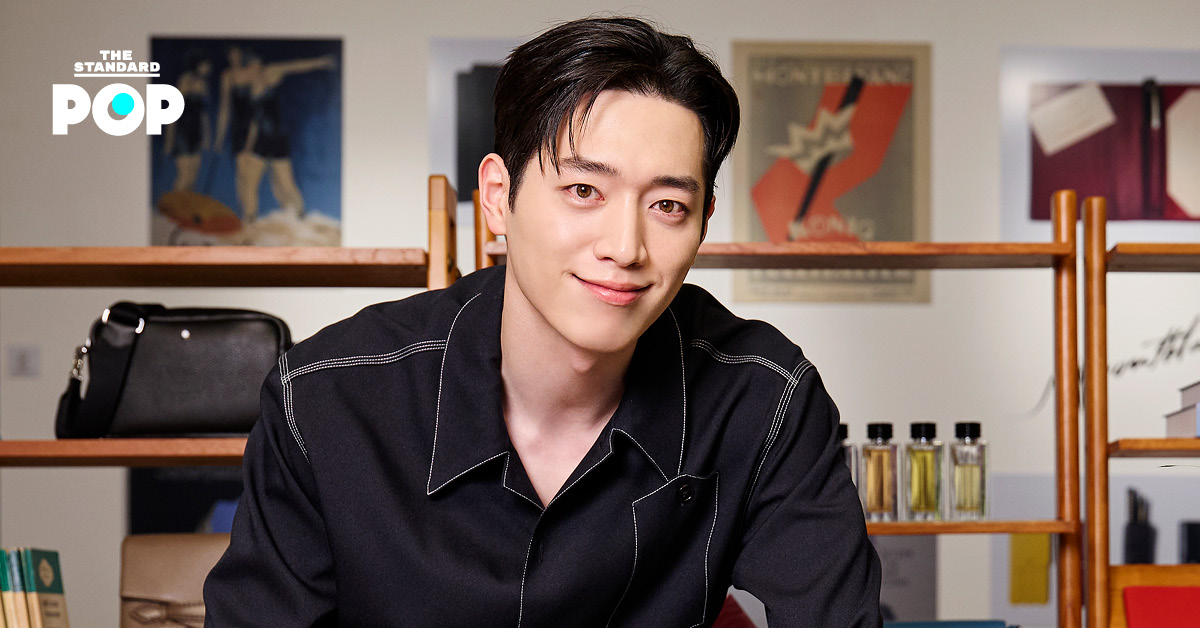 Seo Kang Jun สวมใส่นาฬิกา Montblanc 1858 Geosphere และกระเป๋า Extreme 3.0 Messenger ในงานเปิดตัวที่โซล