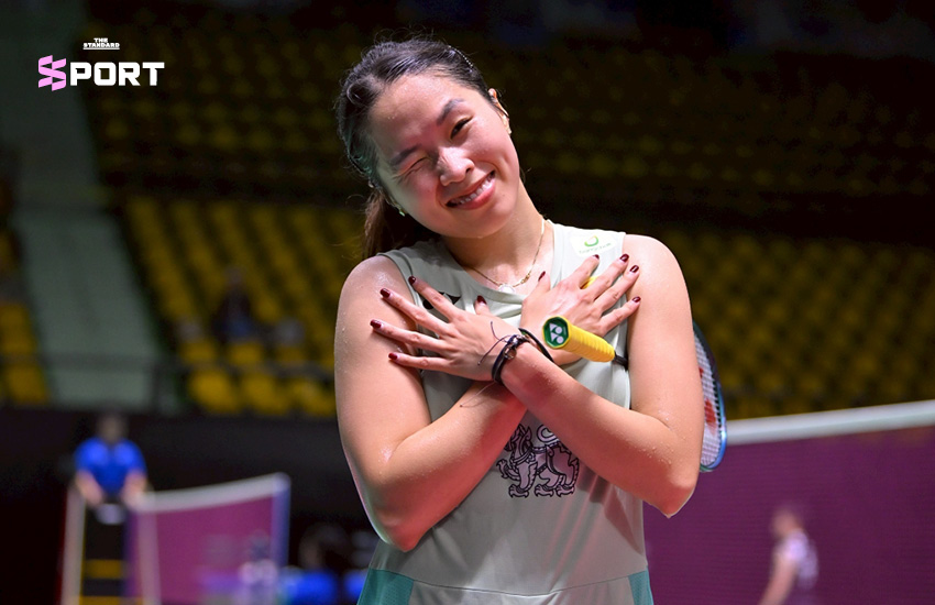 นักแบดมินตันหญิงเดี่ยวทีมชาติไทยโชว์ฟอร์มเข้ารอบ 8 คนสุดท้าย TOYOTA Thailand Open 2025 ที่สนามกีฬาแห่งชาติ นิมิบุตร