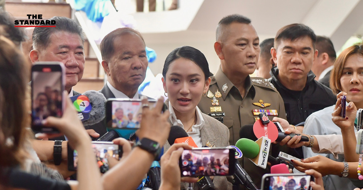 นายกรัฐมนตรีแพทองธารแถลงข่าวเกี่ยวกับภาษีทรัมป์และการเจรจาการค้ากับสหรัฐอเมริกา
