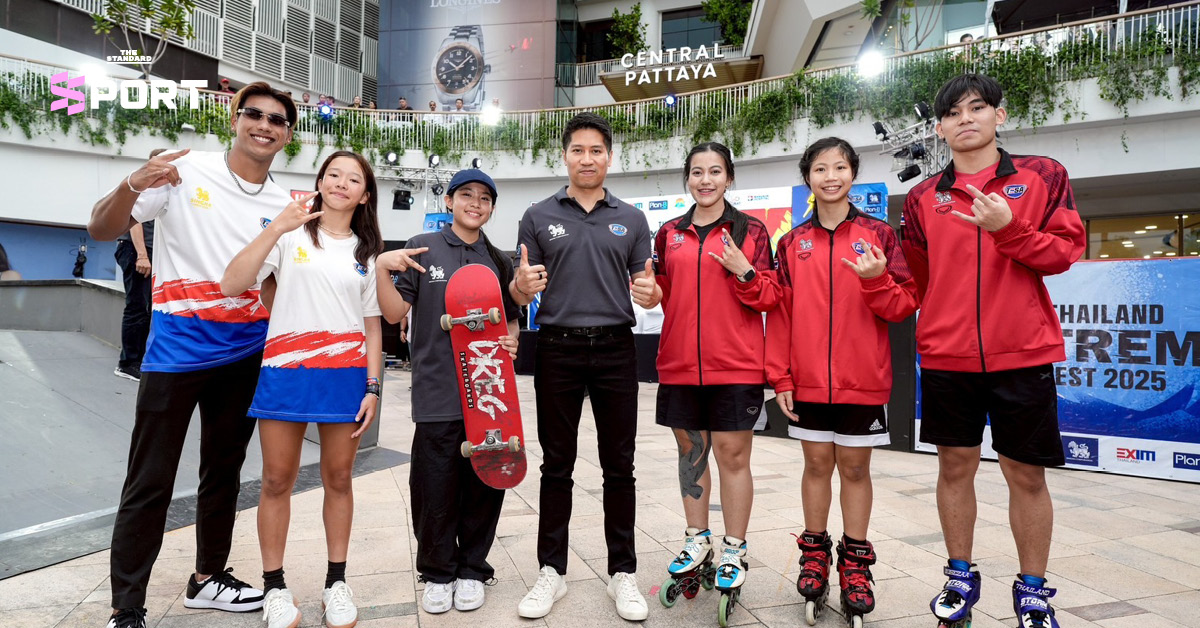 นักกีฬาเอ็กซ์ตรีมโชว์ลีลาแข่งขันกลางงานไทยแลนด์ เอ็กซ์ตรีม เฟส 2025 เมืองพัทยา