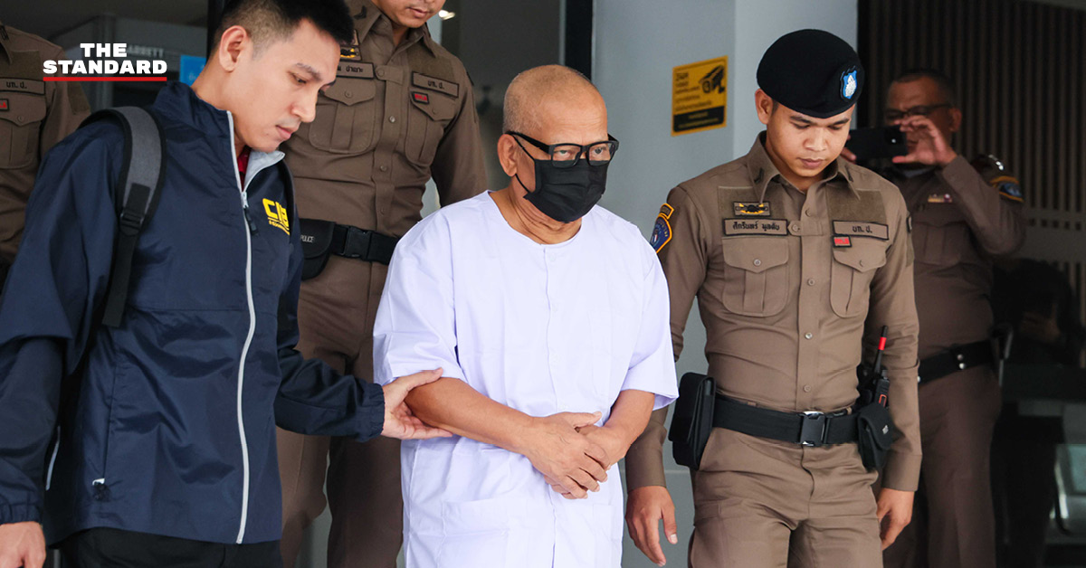 เจ้าหน้าที่ตำรวจแถลงคดีเงินวัดไร่ขิง