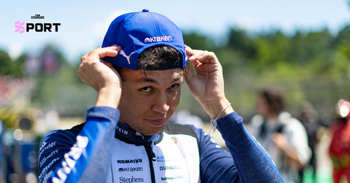 รถแข่ง FW47 ของวิลเลียมส์ เรซซิง ในสนาม F1 ฤดูกาล 2025