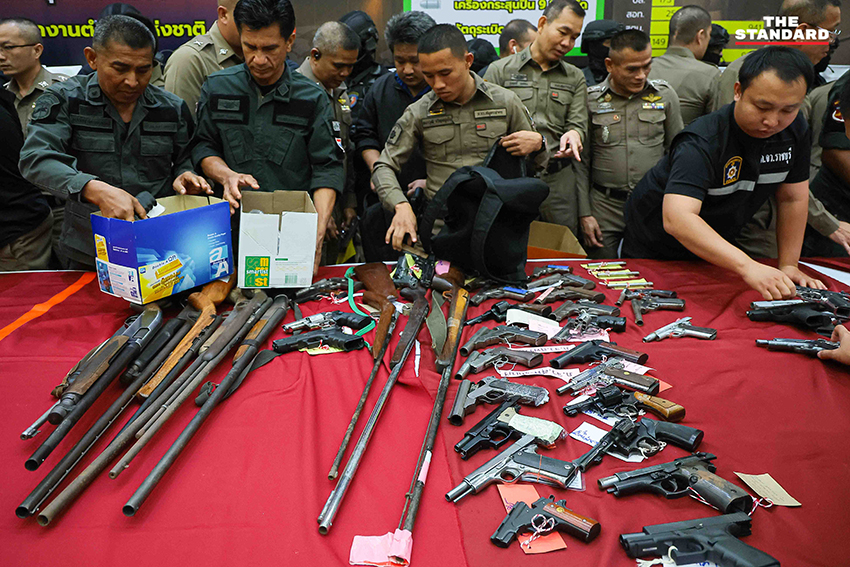 ผบ.ตร. แถลงผลกวาดล้างอาชญากรรม