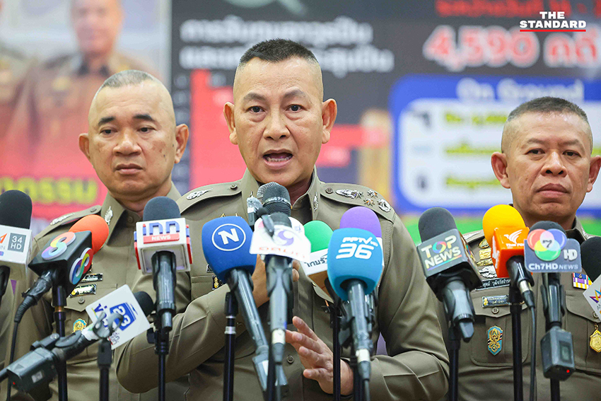 ผบ.ตร. แถลงผลกวาดล้างอาชญากรรม