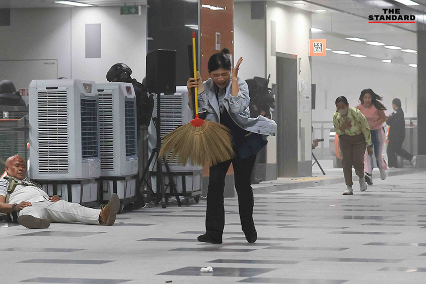 นายกฯ แพทองธาร ตรวจเยี่ยมการฝึกซ้อมรับมือภัยคุกคามสถานีรถไฟฟ้าใต้ดินสายสีส้ม 