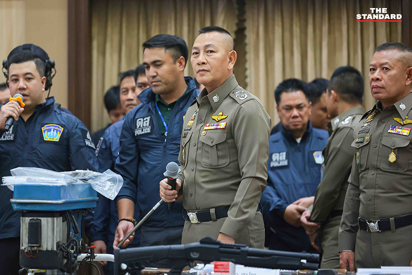 ผบ.ตร. แถลงผลกวาดล้างอาชญากรรม