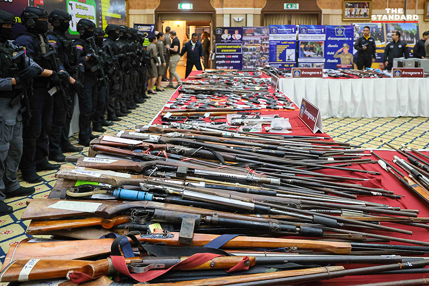 ผบ.ตร. แถลงผลกวาดล้างอาชญากรรม
