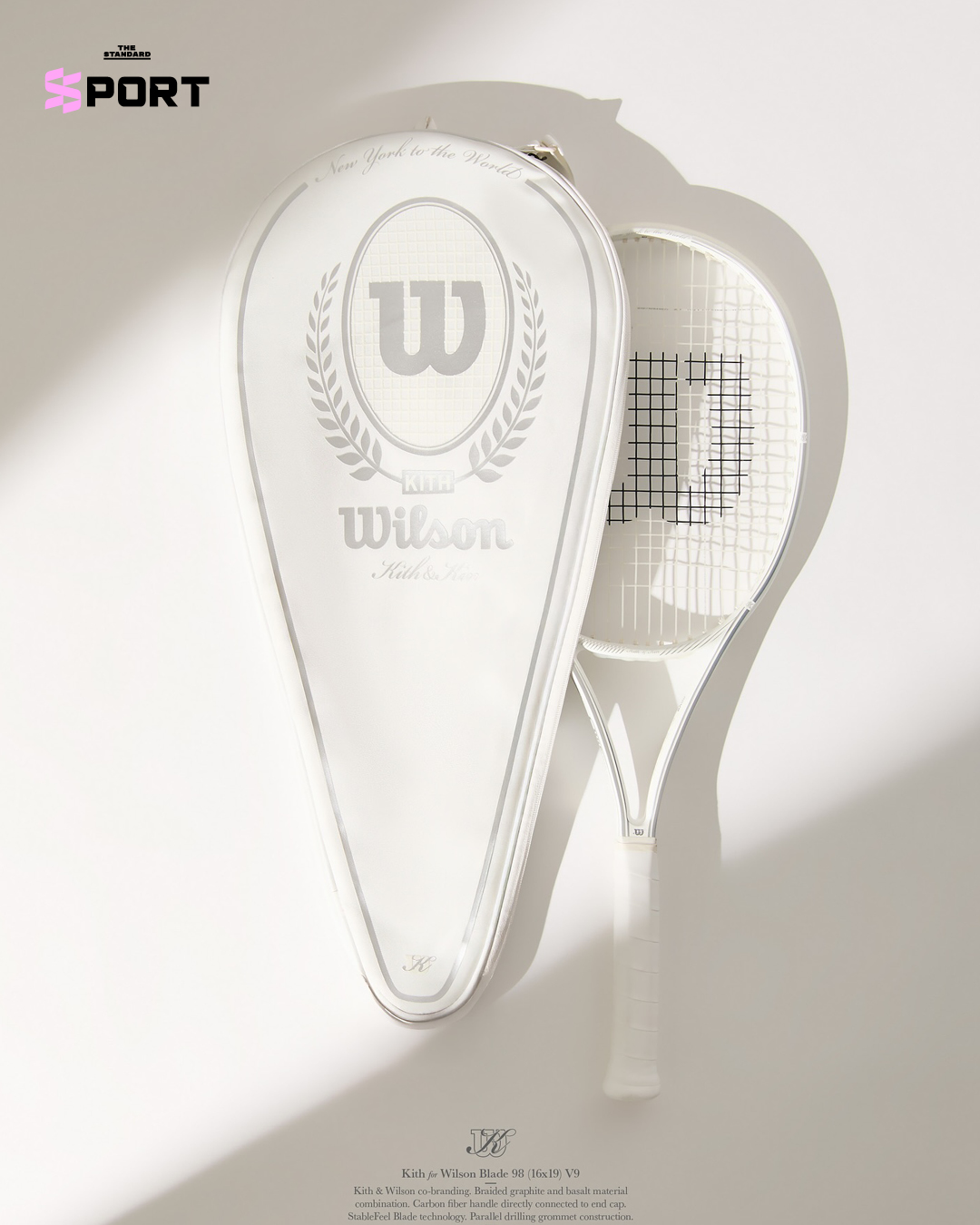  ไม้เทนนิส Wilson ที่มีดีไซน์ Kith
