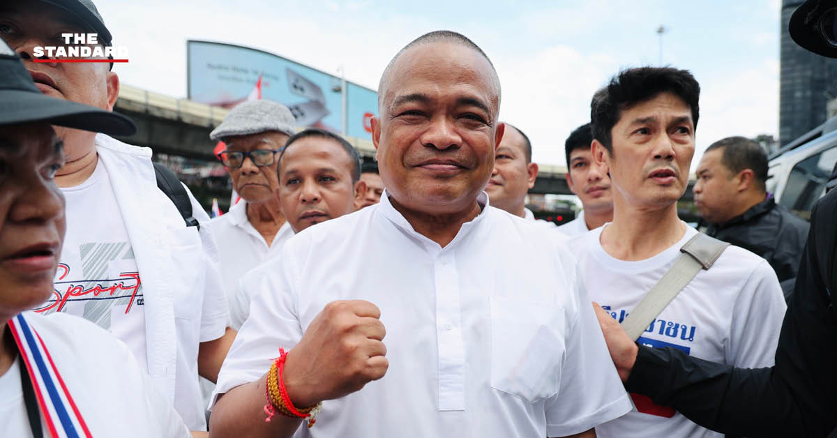 จตุพร พรหมพันธุ์ กล่าวปราศรัยเวทีชุมนุมรวมพลังแผ่นดิน ย้ำรัฐบาลหมดความชอบธรรม ไม่สามารถโกงความตายทางการเมืองได้