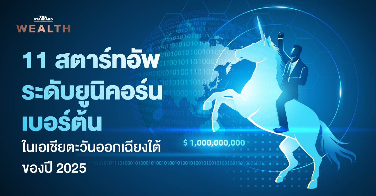 อินโฟกราฟิกรายชื่อ 11 สตาร์ทอัพ ยูนิคอร์นใน SEA ปี 2025