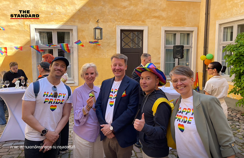 เอกอัครราชทูตไทยและตัวแทนสถานทูตร่วมขบวน Pride ที่ Tallinn, เอสโตเนีย ปี 2025