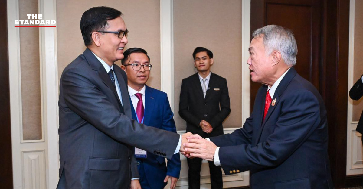 ภาพการหารือระหว่างประธานกรรมาธิการเขตแดนร่วมไทย-กัมพูชา เพื่อเตรียมประชุม JBC ครั้งที่ 6