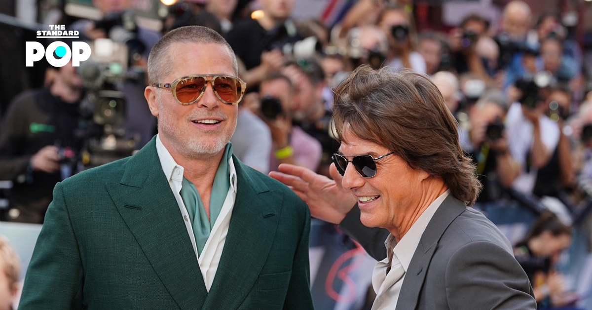 Tom Cruise และ Brad Pitt โพสต์ภาพร่วมกันบนพรมแดงงานพรีเมียร์ภาพยนตร์ F1 ที่กรุงลอนดอน