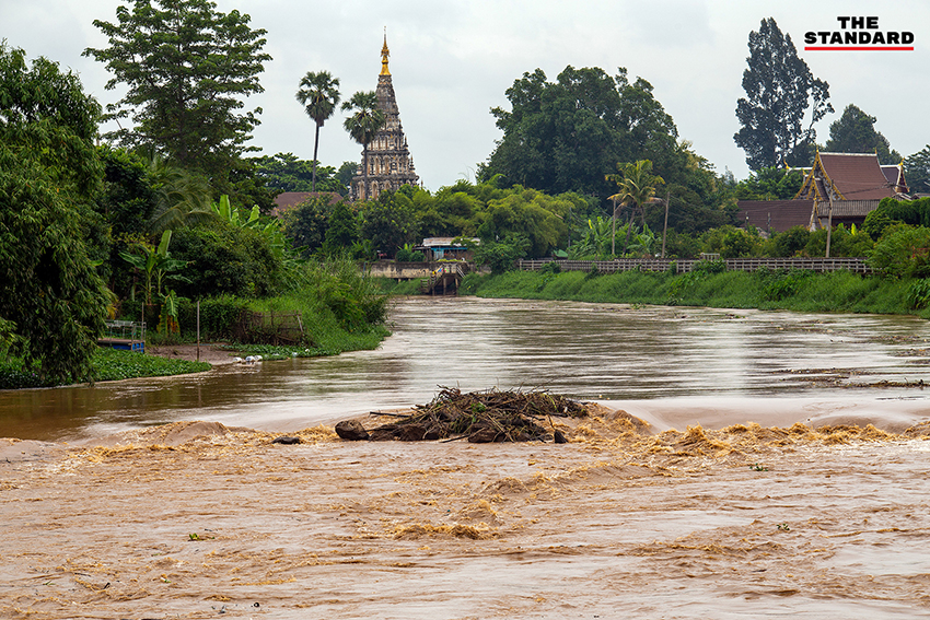 เปิดประตูระบายน้ำเชียงใหม่รับน้ำหลากจากเชียงดาว