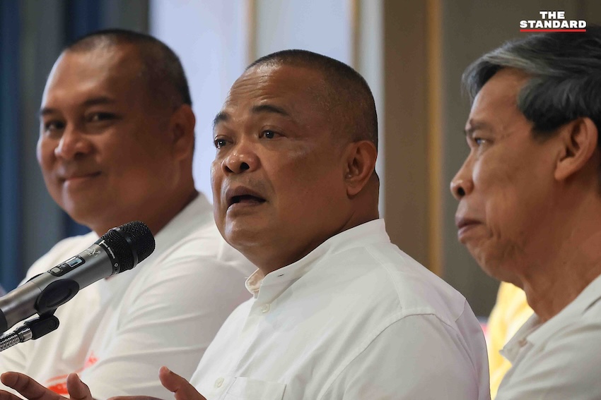 รวมพลังแผ่นดินแถลงหลังศาลหยุดแพทองธาร