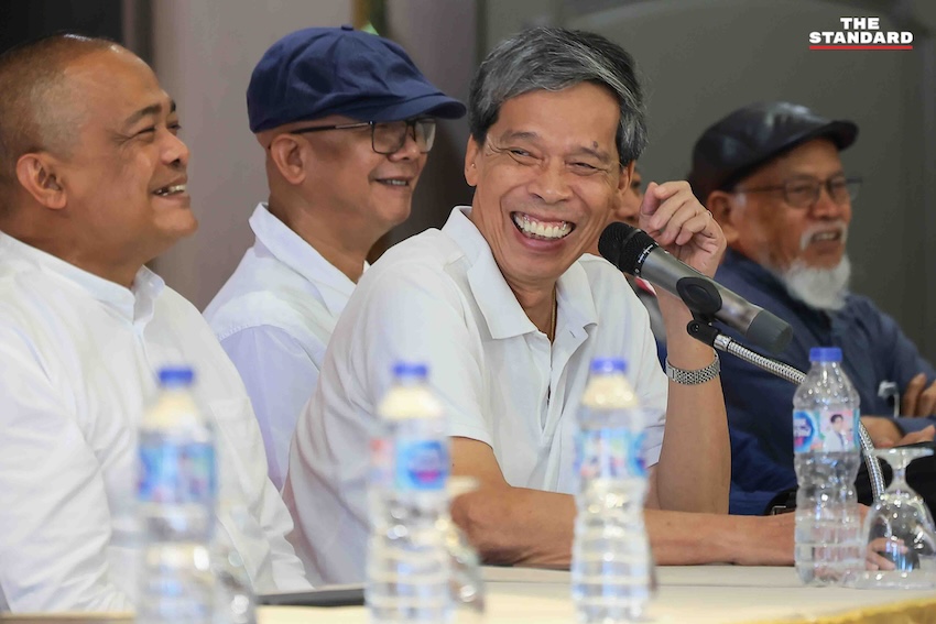 รวมพลังแผ่นดินแถลงหลังศาลหยุดแพทองธาร
