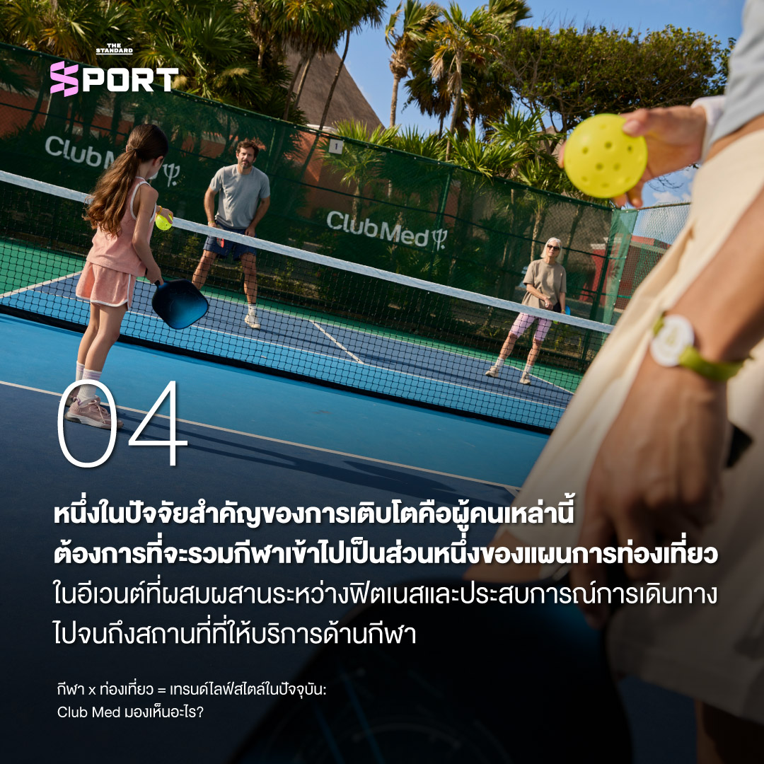 เทรนด์ท่องเที่ยวเพื่อกีฬา Club Med 2025