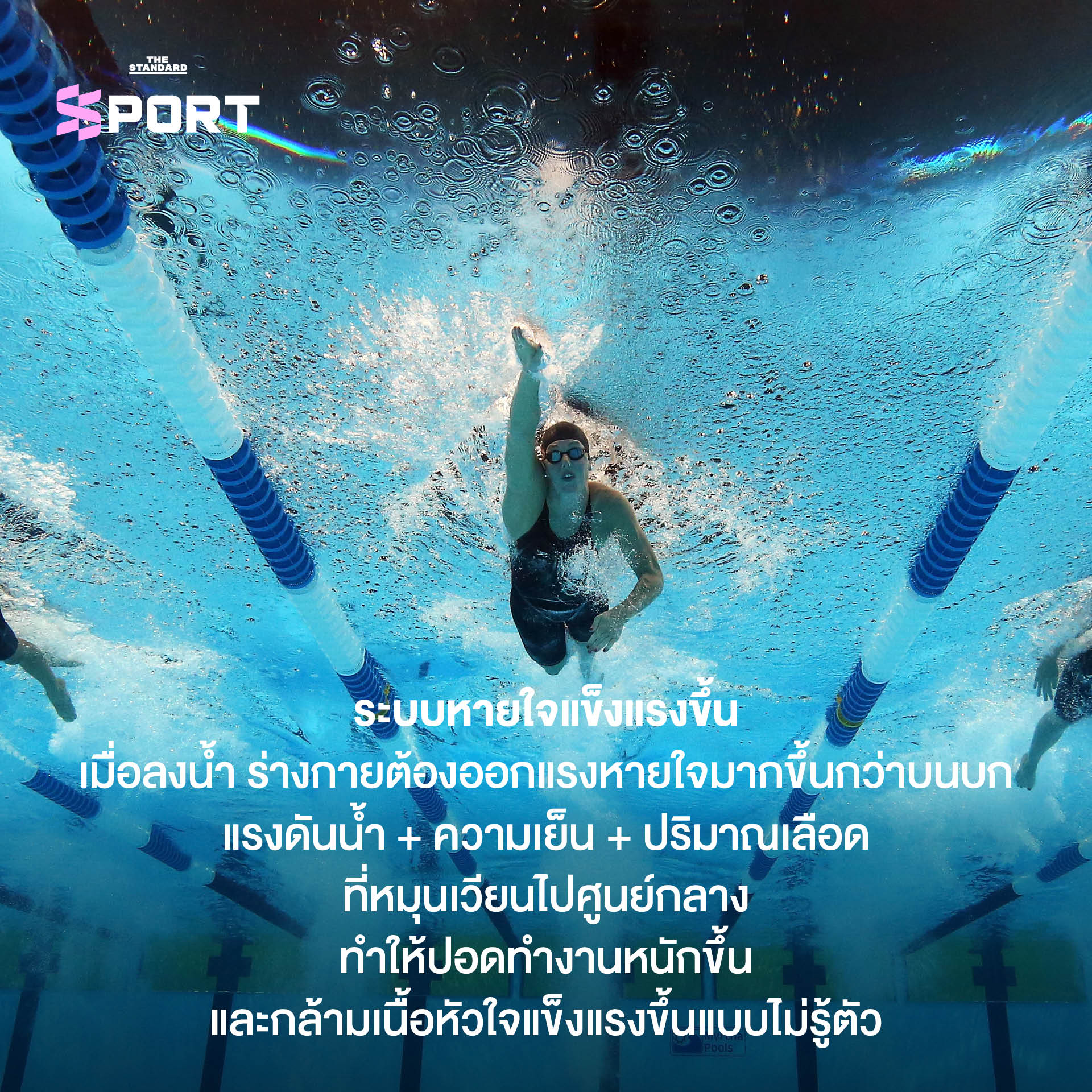 ว่ายน้ำคือการออกกำลังกายที่ดีที่สุด