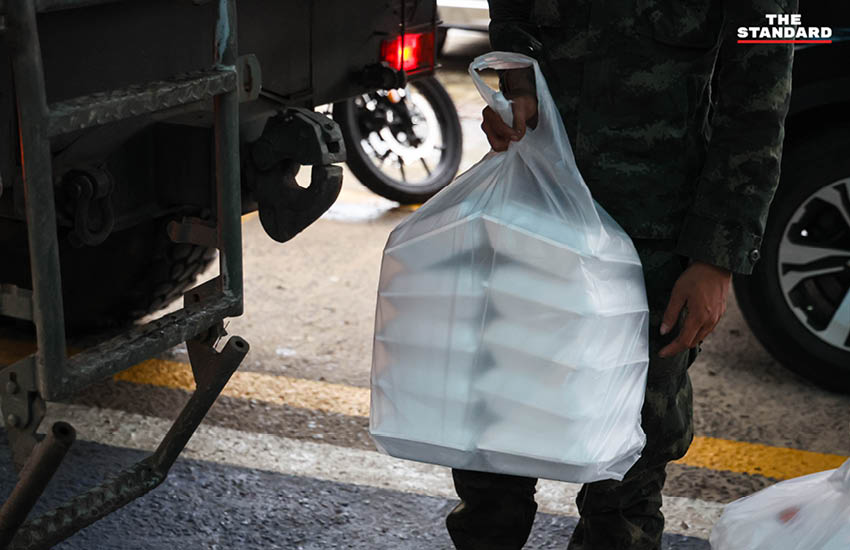 คนไทยศรีสะเกษส่งอาหาร-กำลังใจแนวชายแดน