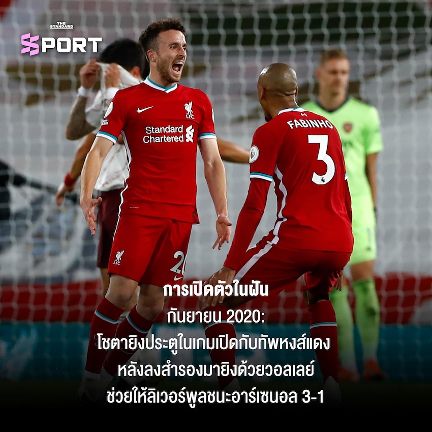 ความทรงจำของ Diogo Jota กับลิเวอร์พูล