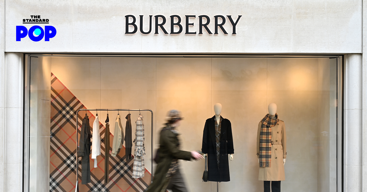 ภาพร้าน Burberry ช่วงไตรมาสแรกปี 2025 ขณะประกาศรายงาน ยอดขาย