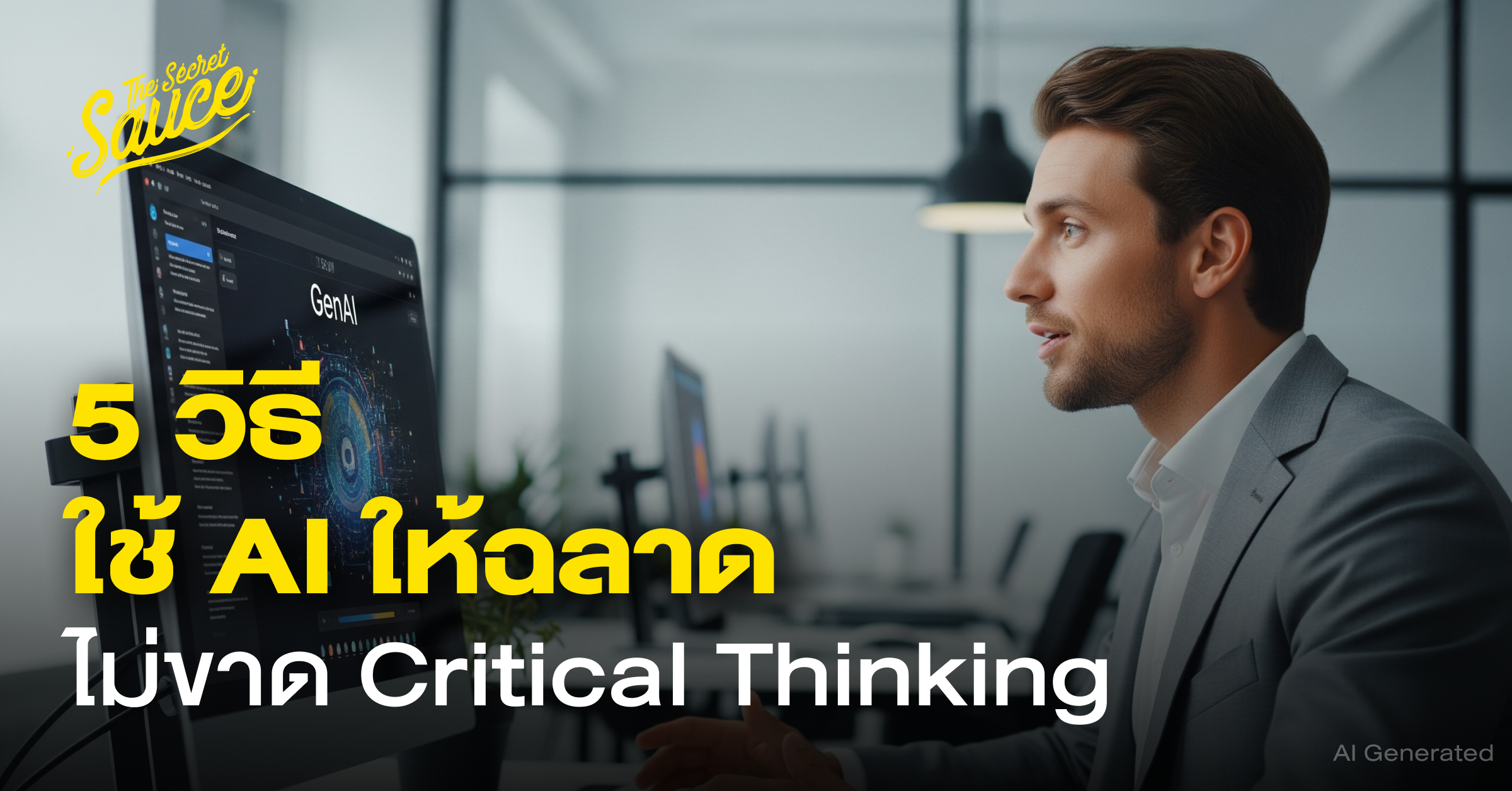 คนรุ่นใหม่ ใช้ AI อย่างชาญฉลาด ฝึกคิดเชิงวิพากษ์ และพัฒนา Critical Thinking