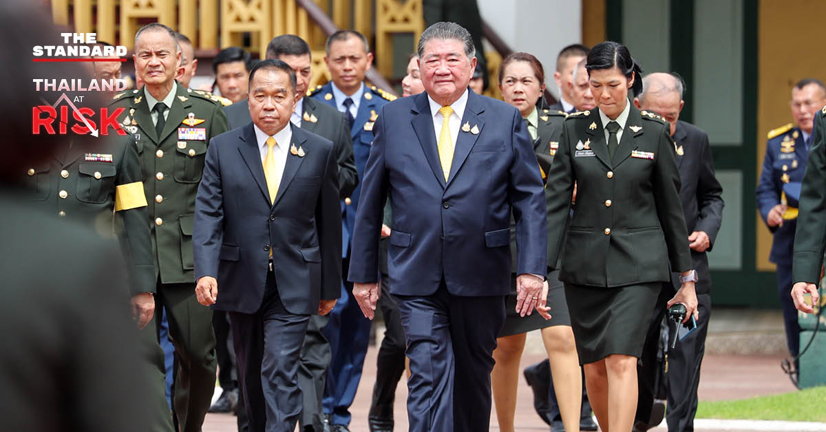 ภูมิธรรม เวชยชัย ให้สัมภาษณ์เรื่องงบกลาโหม 2569 ที่กระทรวงมหาดไทย